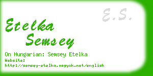 etelka semsey business card